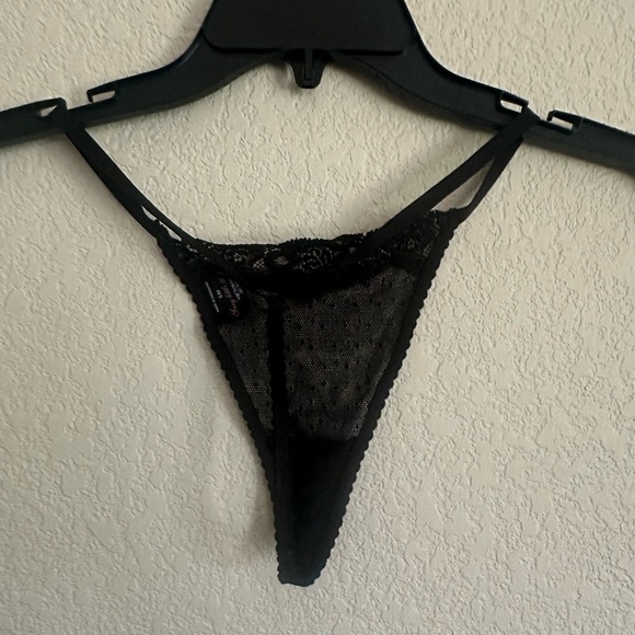 Victorias Secret Sexy Little Things Black Sheer Teddy Short Gown, beads 34B - Picture 6 of 7